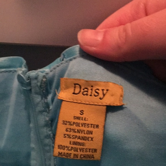 Bright blue women’s dress - Picture 4 of 4